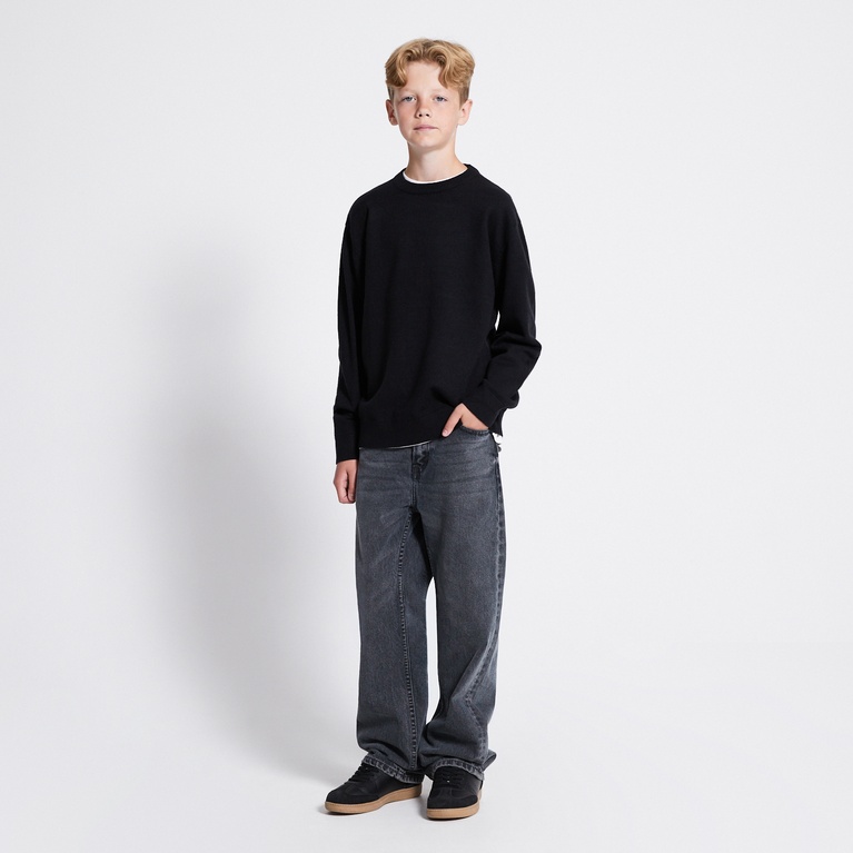 Fine-knit sweater "Ruben star" Black